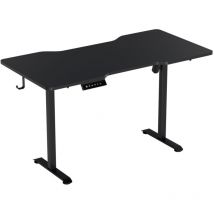 Hengda - swanew Escritorio regulable en altura eléctrico 140x60cm escritorio para sentarse y levantarse con 4 teclados de memoria y sistema