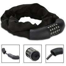 Swanew Fahrradschloss 900mm lang Kettenschloss Stahl mit Zahlen für Fahrräd. Motorräd und Elektrofahrzeuge Nicht leicht zu rosten