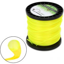 Hengda - swanew Fil de coupe 100M Nylonr desbrozadora Amarillo Redondo 2.4mm