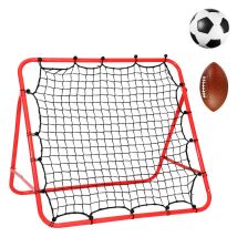Filet de rebond de football 1x1 m Angle Reglable pour Entrainement Football pour Enfants Adolescents - Hengda