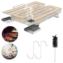 Hengda Générateur de fumée froide. Générateur de fumée en acier inoxydable. avec brosse de nettoyage pour barbecue