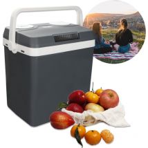 Swanew Glacière électrique 32 litres thermoélectrique 12 Volts et 230 Volts Mini-réfrigérateur pour la voiture et le camping Mini-réfrigérateur pour