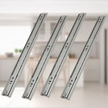 Glissières de tiroirs Coulisses pour charges lourdes softclose Coulisses à sortie totale 45mm 300mm 20X