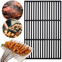 Grille carrée Grille en fonte Fixation barbecue Grille de barbecue Camping 54x34cm - Hengda