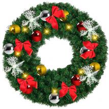 Randaco - swanew Guirnalda de Navidad. Corona de Navidad de Iluminación led de 5 m. Guirnalda de Abeto Verde Artificial. Utilizada para Chimenea.