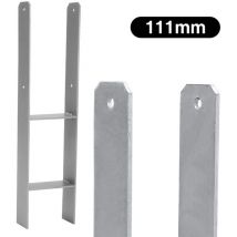 Tolletour - vingo Pfostenanker Pfostenhalter H-Träger Pfostenanker Pfostenschuhe für Carports Pfahlbauten Wildtürme Zäune Pergola 8 Stück 111MM