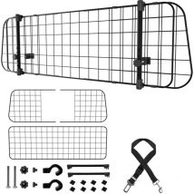 Swanew Hundegitter-Auto Hundekäfig Trenngitter Trennnetz Höhenerweiterung verstellbar 90-145cm