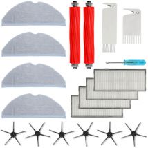 Wolketon - swanew Kit de accesorios para Xiaomi Roborock S7 Piezas de repuesto cepillo principal filtros Hepa cepillos el