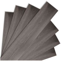 Hengda - Lames de sol pvc adhésives -Boite de 70 lames vinyle auto-adhésives - 10 m² - Chêne Nuit