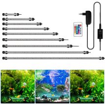Lampada per acquario a led. rgb con telecomando wireless Lampada per acquario a led impermeabile. 71 cm - Hengda