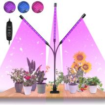 Lampe pour Plantes 30W 60 led Lampe de Croissance pour Plantes avec minuterie Auto - on/Off 3H/9H/12H. 10 luminosité Lampe de Plante pour semis.