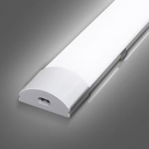 Hengda - led Luminaire pour locaux humides Blanc neutre Atelier Plafonnier Garage 150cm 48W