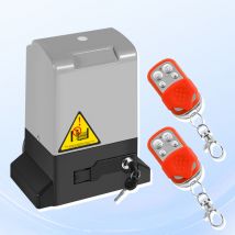 Ouvre-portail coulissant 370W, 800kg, kit materiel deoperateur de portail pour securite avec 2 clés et télécommande, electrique portail coulissant