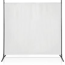 Swanew Paravent Sichtschutzwand Raumteiler Stellwand Raumteiler Trennwand Sichtschutz 180x180cm Beige