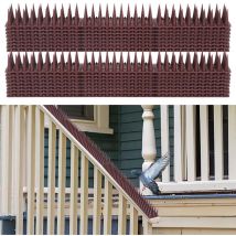 Pigeon Répulsif Oiseau Pointes anti-pigeons, set plastique anti-pigeons pour balcon, répulsif pour pigeons 48pieces - Hengda