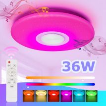 Hengda - Plafonnier led 36W Télécommande ciel étoilé plafonnier bluetooth musique