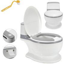 Einfeben - swanew Pote para niños. asiento de inodoro para bebés. pote para bebés. entrenador de inodoro para niños pequeños con tapa con sonido