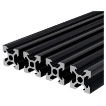 Profilo in alluminio da 1000 mm tipo v Binario in alluminio estruso standard europeo nero - Hengda