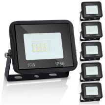 5x10W Projecteur led Eclairage Extérieur led IP66 Projecteur à led Spot Led Extérieur Blanc chaud pour Garage.Jardin.Terrasse - Hengda