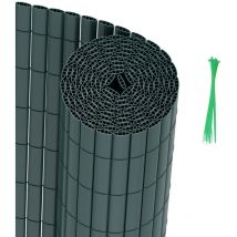 Einfeben - swanew pvc canisse para jardín balcón valla cortavientos Privacidad con abrazadera de cable Verde 80 x 400cm