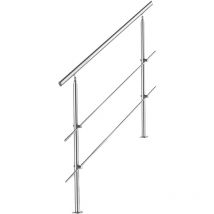 Hengda Randonaggio in acciaio inossidabile ringhiera per scale di parapetto del balcone con/senza un montante trasversale per costruire un facile 160