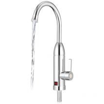 Robinet Chauffant Instantané 220V. Robinet de Cuisine en Acier Inoxydable 304. Chaude et Froide Réglable Robinet. 180 Rotatif Cuisine Bar Salle de
