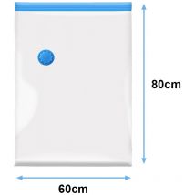 Vingo Sacs de Rangement Sous Vide, Lot de 10 Housses de Rangement Sous Vide Manuelle pour Vêtements, Couettes, Literie 60x80cm