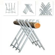 Hengda Sägebock. Metall verzinkt 150kg Belastbarkeit 80x81x80cm Holzschneidebock Sägehilfe Holzsägebock Sägegestell Säge Kettensägebock für