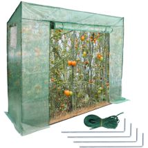Hengda Serra da giardino con telo in polietilene 200x170x80cm serra 1 6 m² 2 finestre impermeabile resistente alla pioggia e alla neve verde
