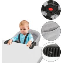 Siège de table pliable pour bébé Avec pinces antidérapantes et ceinture de sécurité - Fixation Multi-points - Hengda
