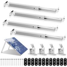 Hengda - swanew Soporte para panel solar. 4 pares de soportes para módulo solar Soportes de montaje para panel solar inclinables