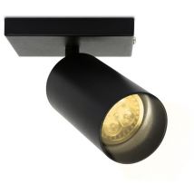 Spot de plafond pivotante tournante GU10 métal lustre plafond Plafonnier led noir Lampe à 1 flammes - Hengda