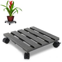 Hengda Supporto per piante per piante di roulette Supporto per la pentola della porta del giardino 30 x 30 cm