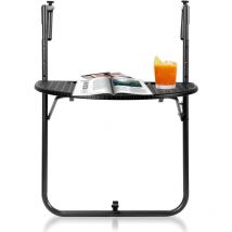 Table de balcon table suspendue balcon 60x40cm table suspendue pliable 20KG balcon table suspendue - Hengda