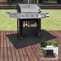 Tapis de barbecue Tapis de protection tapis de gril tapis ignifuge sous-couche étanche résistant à l'huile 75x120CM - Hengda