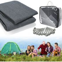 Hengda - Tapis de tente Auvent tapis étanche camping tapis tente sol extérieur tente bâche pique-nique couverture caravane 300x600CM
