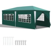 Pavilion Garden Tent - Padiglione da giardino. chiosco per birra per mercati e feste. ideale per matrimoni 3x6m Verde - Hengda