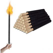 Lumières Flamme Party Verlobung 50 Stück Fackeln Fackel Lagerfeuer Brennzeit 90 Min - Hengda