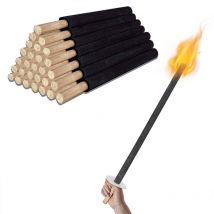 Swanew Torches Wax Torch 200 piezas de tiempo de ardor 90 minutos Mango largo de jardín de jardín de jardín