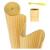 Hengda - Tubiaz Canisse en pvc Canisse pvc pour jardin balcon terrasse. Balcon clôture brise-vent Bambou 160 x 900cm