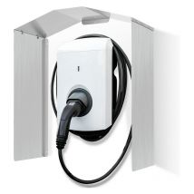 Swanew Wallbox Protection contre la pluie en acier inoxydable pour Wallbox - 45 x 40 x 20cm cm Couverture pour station de recharge