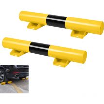 Barreras de estacionamiento 2 topes de estacionamiento de metal para bicicleta, protección contra incendios, limitación de aparcamiento HENGMEI