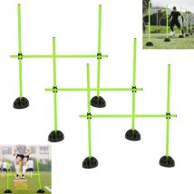 Circuitos caninos Agility Grid - Juego de barras de saltar para entrenamiento de obstáculos y entrenamiento de salto (verde) HENGMEI