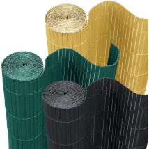 Bottes de sécurité 500x90cm Brise-vue en plastique pvc pour clôture de balcon, jardin et terrasse Vert Hengmei