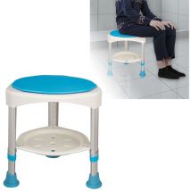 Hengmei - Siège de douche Tabouret de douche pivotant à 360° Hauteur réglable Tabouret de bain Siège de douche avec pieds Antidérapant, Modell b