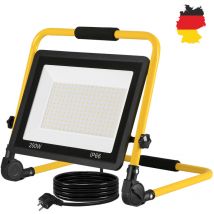 Hengmei - Baustrahler led Baustrahler 200W Warmweiß Arbeitsleuchte Bauscheinwerfer Baulampe Arbeitsscheinwerfer Netzkabel Flutlicht Wasserdicht IP66