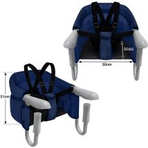 Hengmei - rehausseur chaise enfant chaise bebe Pliable pour Bébé, Réhausseur de Chaise avec Pinces Antidérapantes chaise haute bébé pour Tables