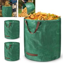 Hengmei - Sac à déchets Sac de jardin,3 paquets verts,272L,étanche,réutilisable