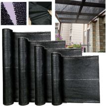 Hengmei - PVC-Zäune Sichtschutz Zaunblende Schattiernetz Sonnenschutz Windschutz (1.5X10m, Anthrazit)