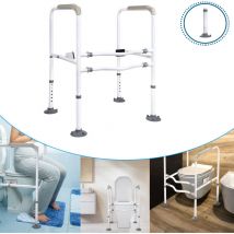 Hengmei - Soporte para inodoro para levantarse para personas mayores y personas, antideslizante, ajuste de 6 niveles, hasta 200 kg